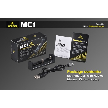 Chargeur accu XTAR MC1